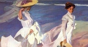 "Paseo por la playa", Joaquín Sorolla